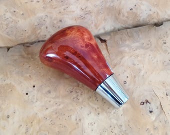 Reddish Brown Burl Wood Shift Knob for Toyota & Lexus, Premium Walnut Shifter Selector Restoration M8x1.25, Fits Land Cruiser LS430 RX350
