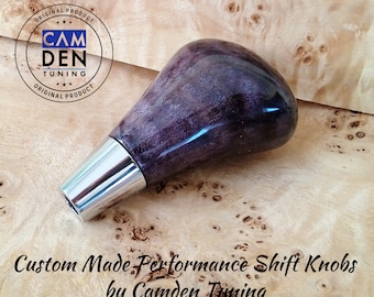Handmade Black Ash Burl Wood Shift Knob - Toyota Automatic Shifter M8x1.25