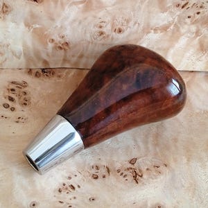 Mazda Walnut Burl Wood Gear Shift Knob fits for Mazda 3 5 6 8 Miata CX5 CX7 CX9 MX5 3-BK, with Automatic Transmission Models