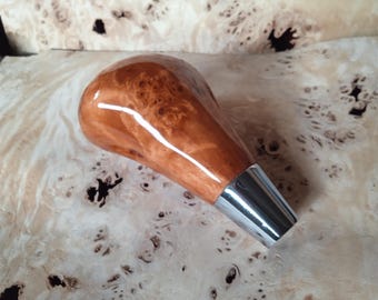 Mitsubishi  Mirage Birds Eye Maple Burl Wood Shift Knob, Automatic Gear Shifter Space Star Attrage Interior Restoration M8x1.25