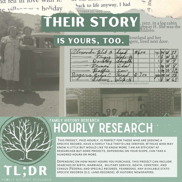 Hourly Genealogy & Family History Research
