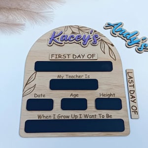Back to School Sign, First Day of School, Reusable Back To School, First Day Board, Personalised Sign