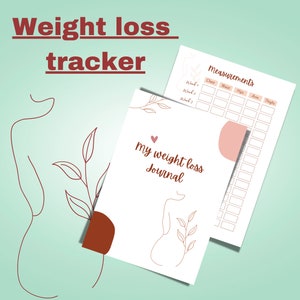 Gewichtsverlies tracker | Gewichtsverlies grafiek | Gewichtsverlies dagboek | gewichtsverlies planner | meting tracker | gewichtsverlies tracker afdrukbaar