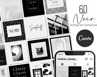 60 Instagram Zitat Template, Canva Instagram Template, Instagram Story Template, Instagram Post Template, Small Business Instagram Template