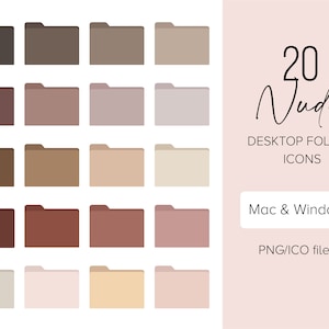 20 skin tone desktop map iconen, Mac OS windows map icon, neutrale toon mac icoon, mac folder icoon
