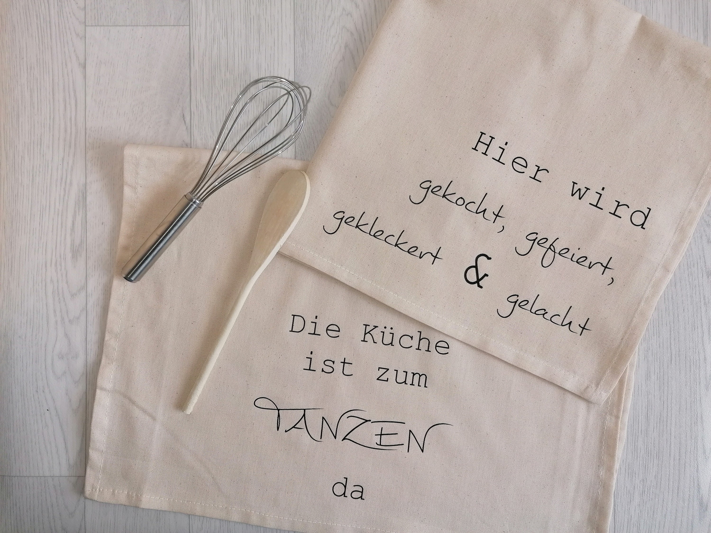 Zweierset Geschirrtuch Küchentuch Geschirrhandtuch Set Spruch Etsy.de
