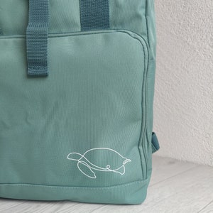 Rolltop Rucksack personalisiert 100 % recyceltes Polyester image 6