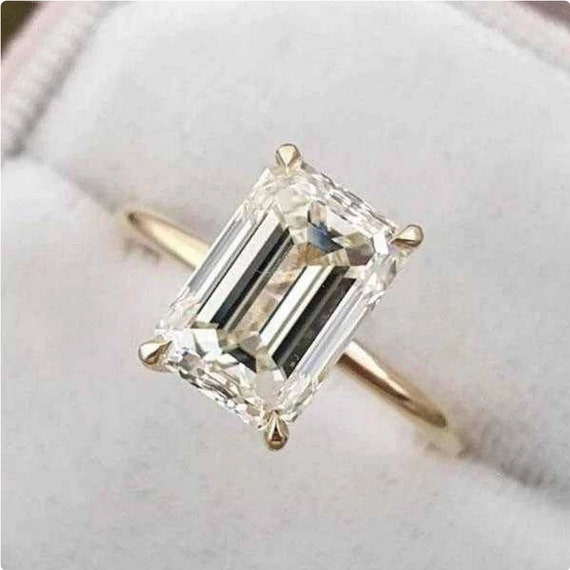 3 Ct Moissanite Engagement Ring Wedding Diamond Ring | Etsy