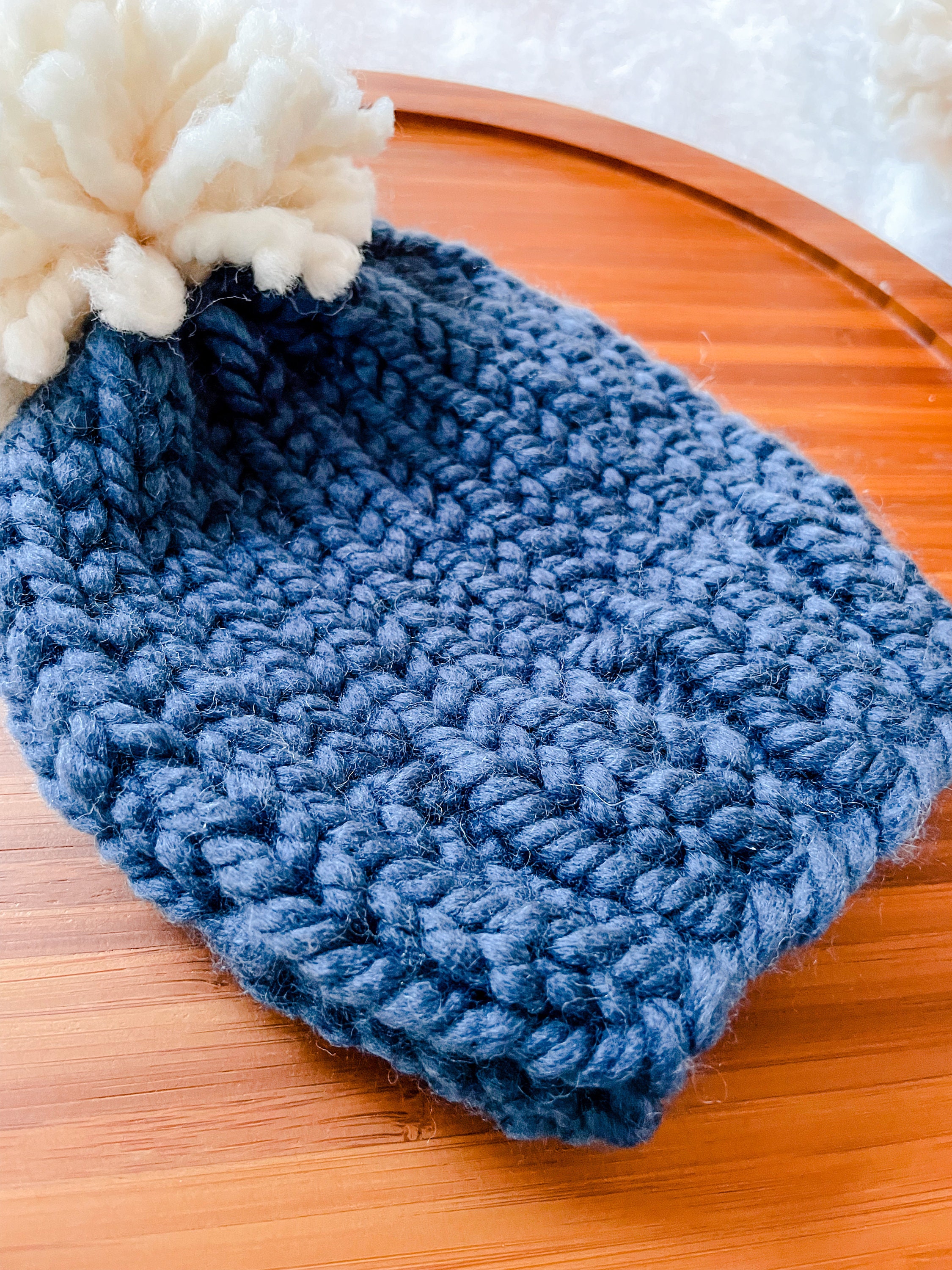 Hand knitted Custom made! Genuine pom pom and wool The Pom-pom - Hand-knit Norwegian Wool Beanie Hat Inspired  main image 2