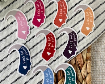 Hearing Aid Sticker | Multiple Colors, Audiology, Hard of Hearing Sticker, Oticon Phonak Widex hearing aids