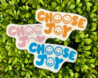 Choose Joy Sticker | Positive Bright Sticker, Joy Sticker, Choose Joy Sticker, Be joyful, smile