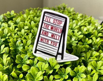 I'll Stop the World Sticker | Modern English, Lyrics, Romance sticker, Lyric Sticker