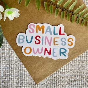 Autocollant de propriétaire de petite entreprise