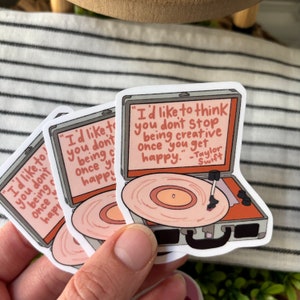 Taylor Swift Quote Sticker quotes, Taylor Swift sticker, The Eras Tour, Swiftie sticker, concert sticker, gift, swiftie image 2