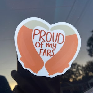 Hearing Aid Car Decal | Pride in Hearing Impaired, Hard of Hearing, Hearing Loss, Audiology, Phonak Oticon Widex, Car Decal, Waterproof
