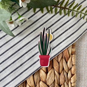 Snake Plant Sticker  | potted plants succulent planting stickers, plant life stickers plant laptop stickers, plant stickers