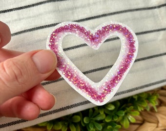 LOVER Heart Glitter Sticker | Lover, Taylor Swift sticker, glitter heart sticker, Swiftie sticker, Taylor album lover