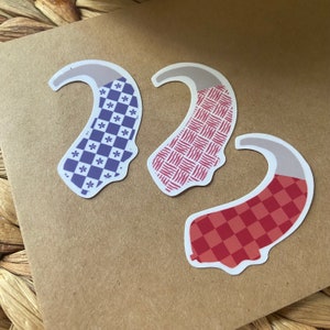 Set of 3 Hearing Aid Pattern Sticker | Multiple Colors, Audiology, Hard of Hearing Sticker, Oticon Phonak Widex hearing aids