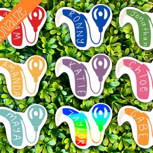 Personalized Cochlear Implant Sticker Multiple Colors | CI Sticker, Hearing Aid, Hearing Impaired, Hard of Hearing, Audiology stickers