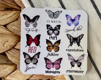 Taylor swift Butterfly Sticker | Taylor Swift sticker, The Eras Tour, Swiftie sticker, concert sticker, gift, swiftie