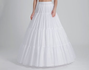 Aline Wedding Dress Crinoline Petticoat/Ball Gown Bridal Petticoat/Crinoline Bridal Wedding Gown Underskirt Tail Boned Bridal Petticoat