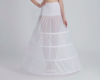 A-Line Wedding Dress Petticoat, 4 Hoop Crinoline (320 cm)