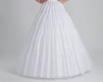 Aline Wedding Dress Crinoline Petticoat /Ball Gown Bridal Petticoat/Crinoline Bridal Wedding Gown Underskirt A Layer Wrinkled Skirt,P-370 cm