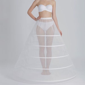 A Line Petticoat for Wedding Dress/A Line Bridal Petticoat / Pettıcoat, 5 Hoops, Stitch Bones / P- 400 cm