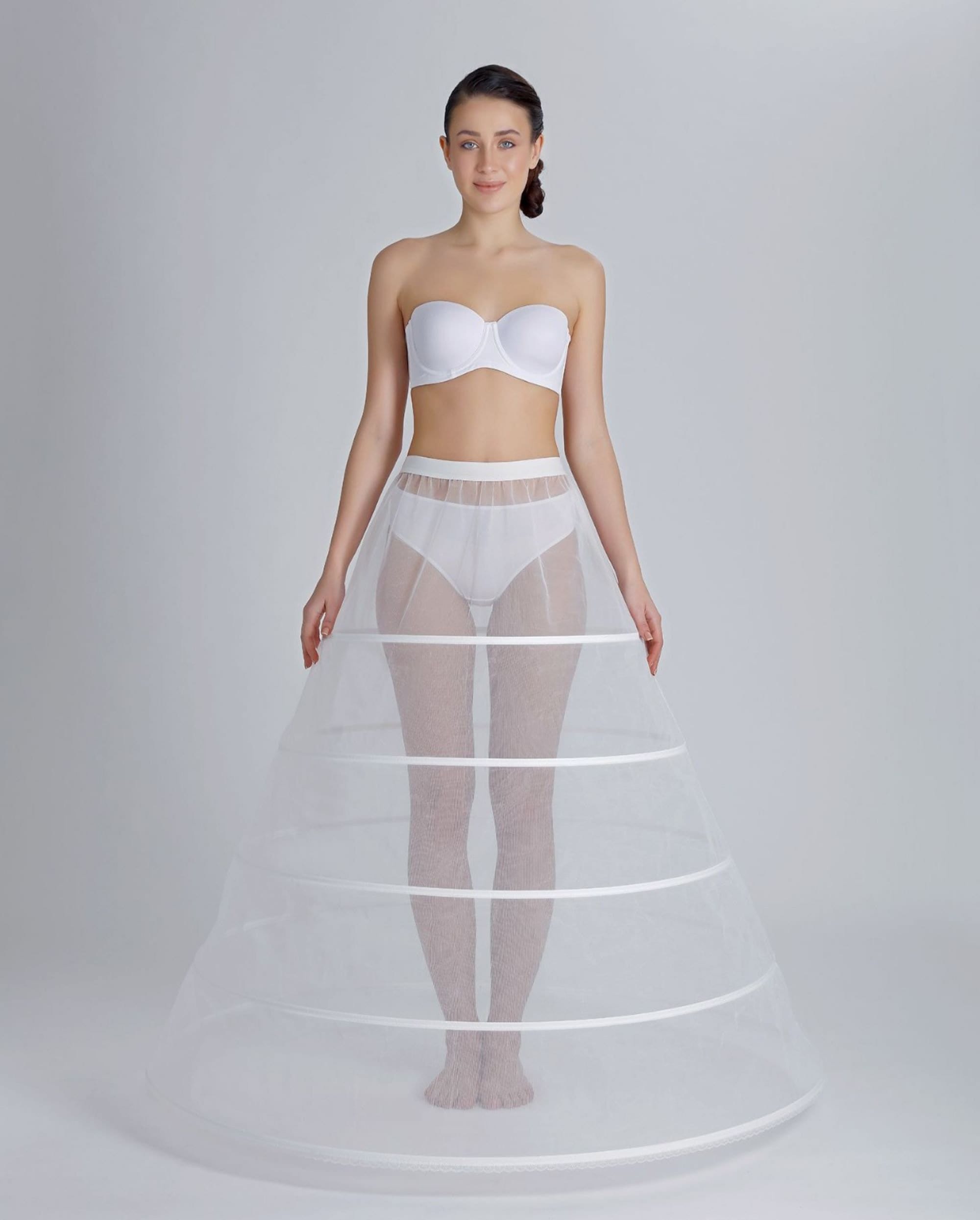a line wedding dress crinoline ANTONELLA main image 1