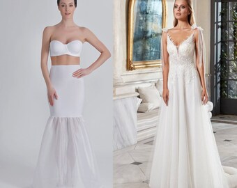 Jupon De Cerceau Léger Pour Robe De Mariée, Soirée, Déguisement - Taille élastique, Soutien Volume