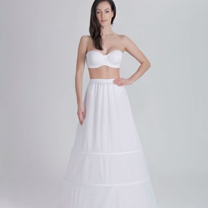 Aline Wedding Dress Crinoline Petticoat /Ball Gown Bridal Petticoat/Crinoline Bridal Wedding Gown Underskirt A Layer Wrinkled Skirt P-270cm