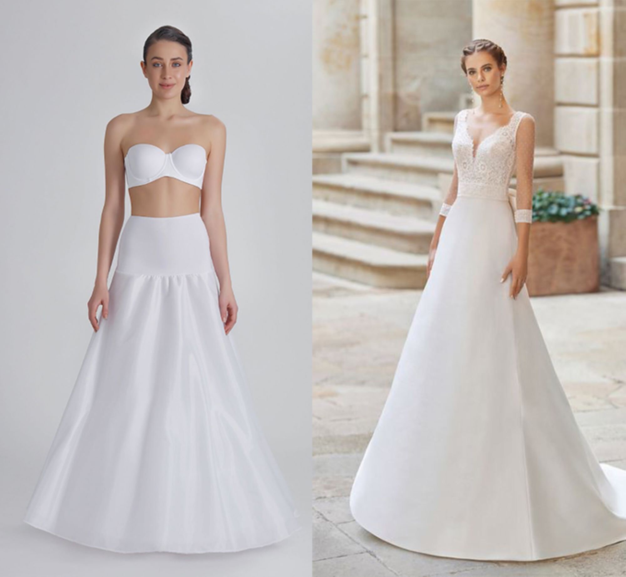 Jupon 2 cerceaux point mariage sales