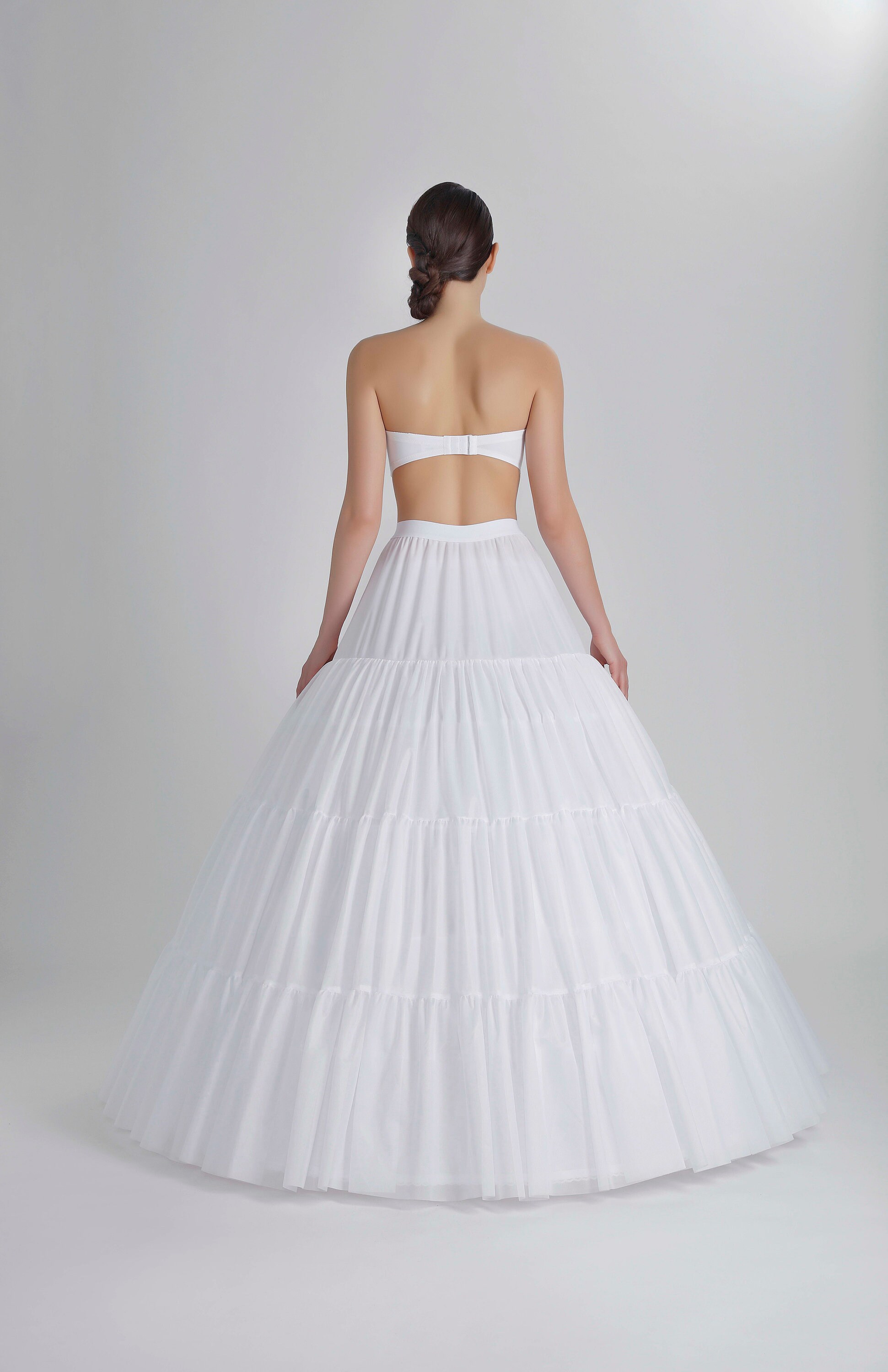 Tailed Petticoat with Hoops(120 cm) for Aline Wedding Dress