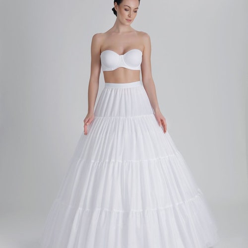 A-line Wedding Dress Petticoat, Ivory Crinoline Underskirt, 4 Hoops (320cm)  - Etsy