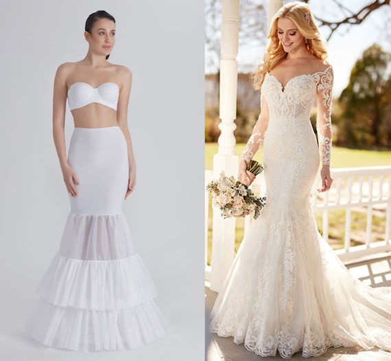 Jupon robe de top mariée 2 cerceaux
