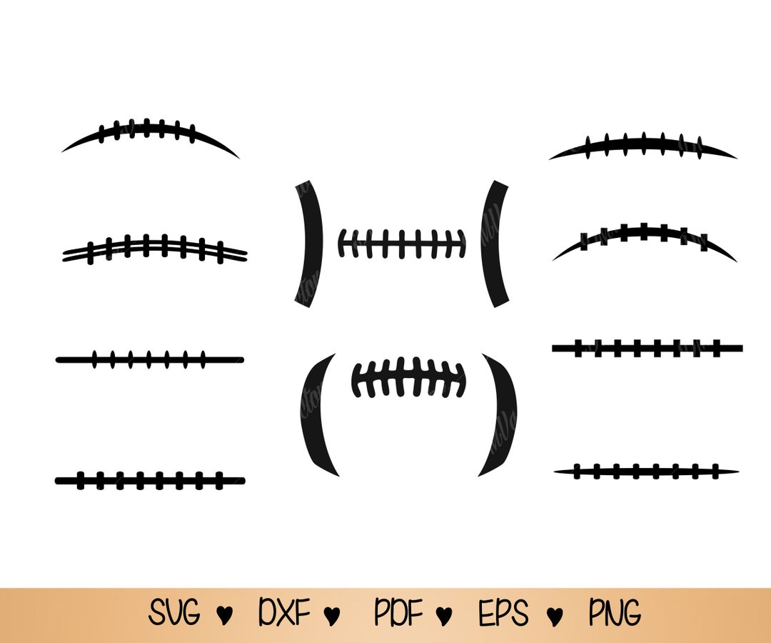 Foot. Call Thread Svg Football Laces Svg, Football Outline, Football Stitch Images for Cricut ...