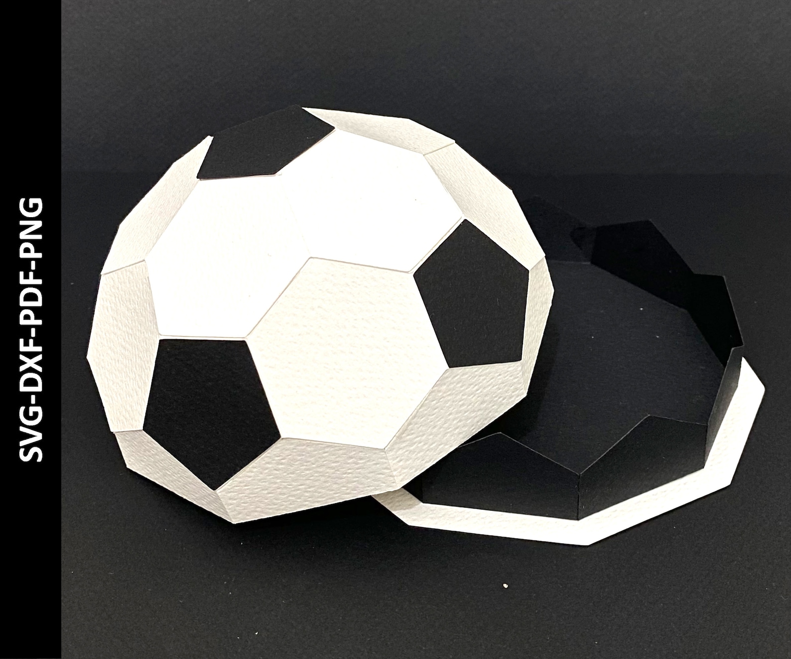 Soccer Ball Gift Box Svg, 3D Soccer Ball Svg, Football Ball Box Svg