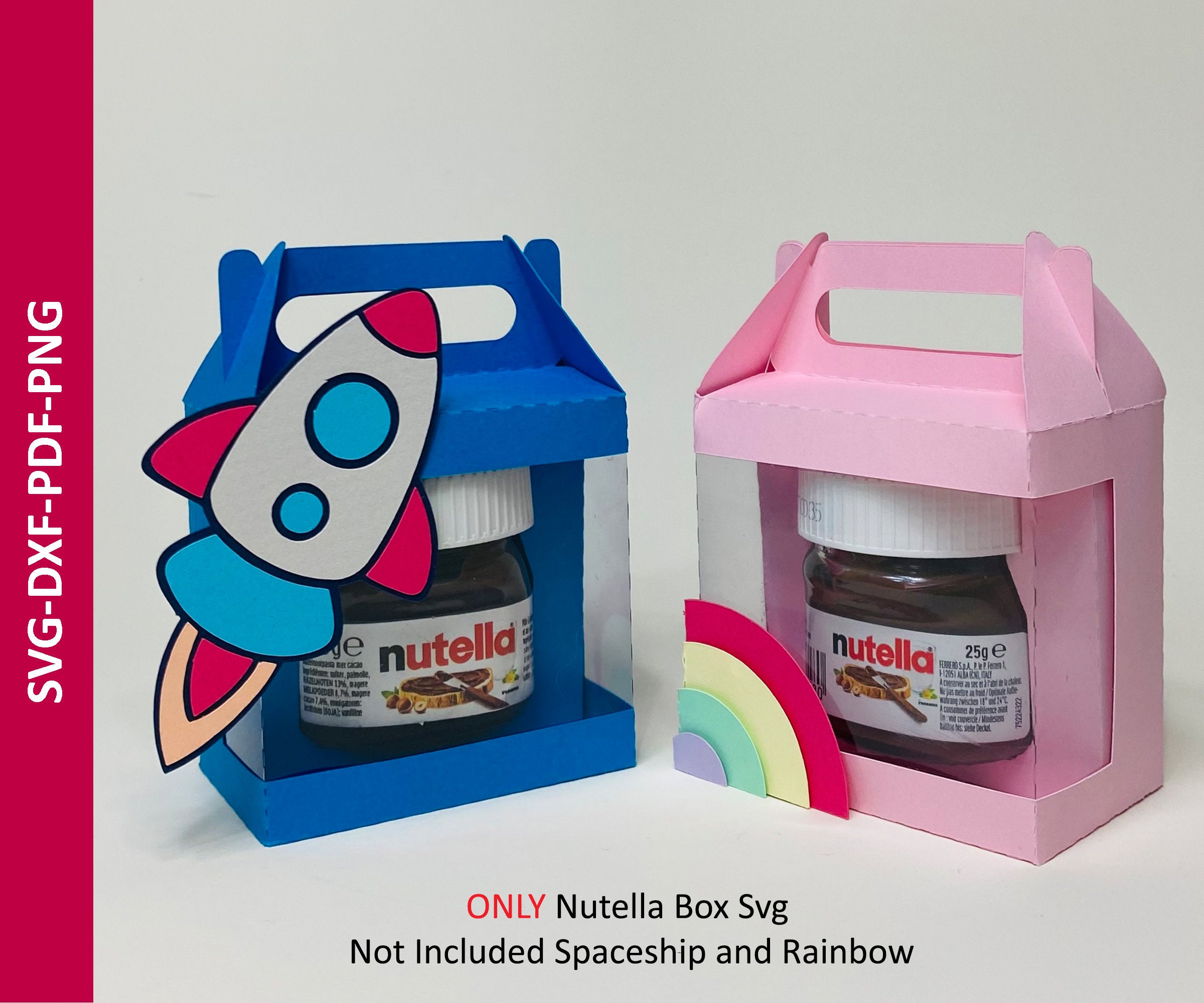 Rótulo adesivo personalizado para pote de Mini Nutella 25g / 30g