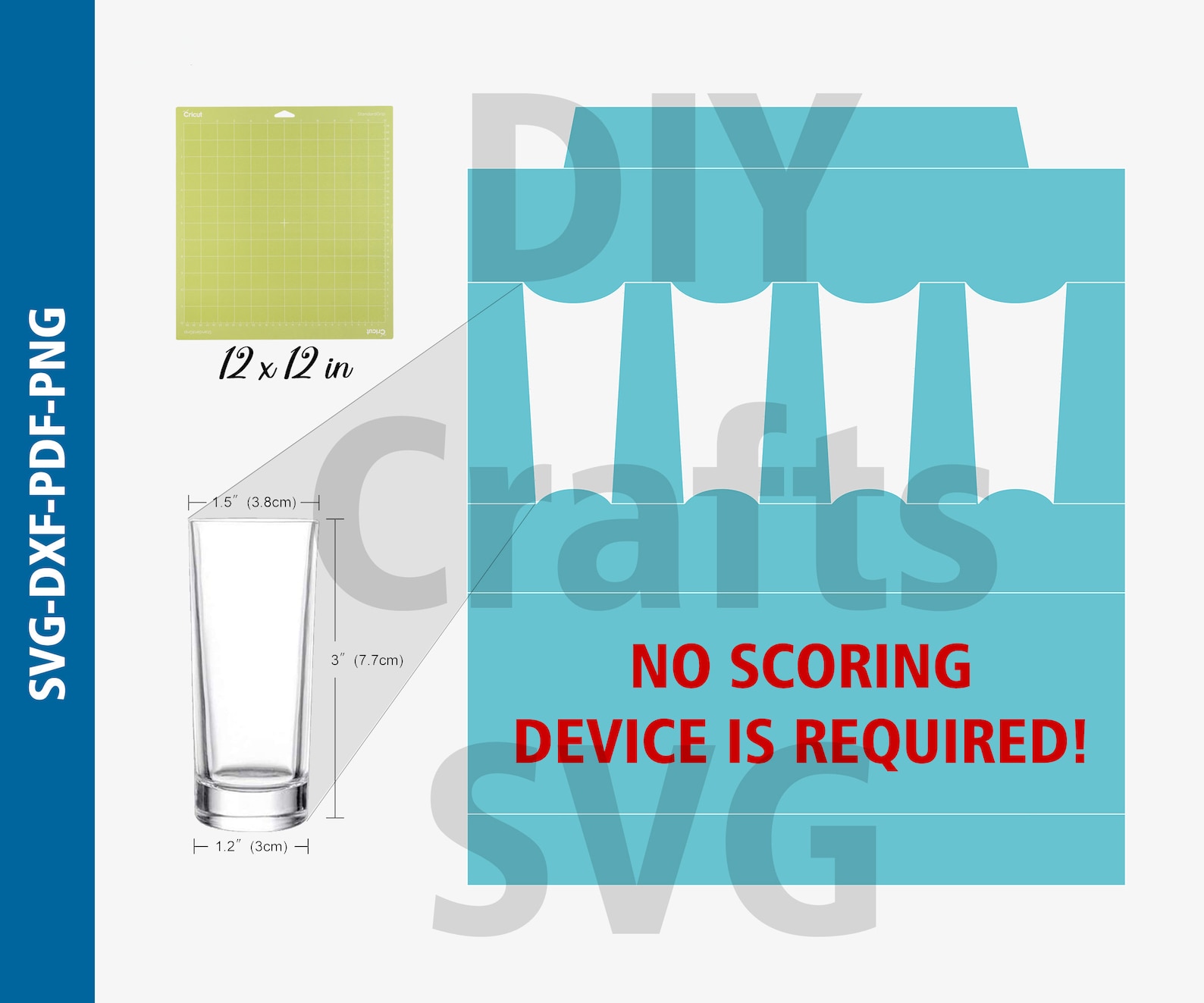 Shot Glass Box Template Svg 1.2 OZ Shot Glasses Box Svg Box Etsy UK