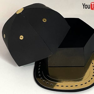 Caja de gorra de béisbol Svg, Caja de favor, Gorra de béisbol, Caja de regalo deportiva, Sombrero de béisbol, Cajas de favor de fiesta Svg
