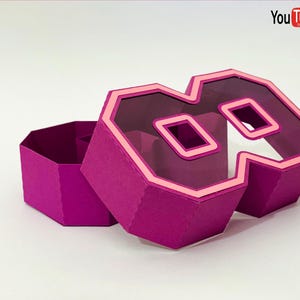 3D Number Box Svg, 0-9 Number SVG templates, Number Box Shaker Svg, Gift Box With Inside Visible File For Cricut, Number Box For Birthday