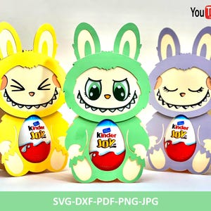 Labubu Überraschungsei Halter, Monster Doll Überraschungsei Halter, Labubu Pack Süßigkeiten Halter, Digitaler Download Schneidedatei etc