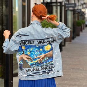 Jaqueta jeans van gogh sales