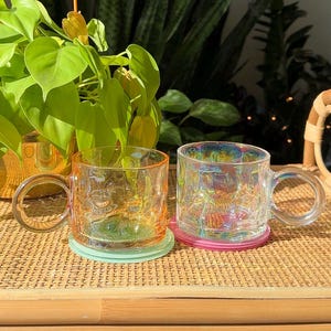 Iridescent Glass Mugs