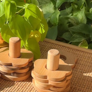 Flower Coaster Set | 6pc Coaster Set with Holder