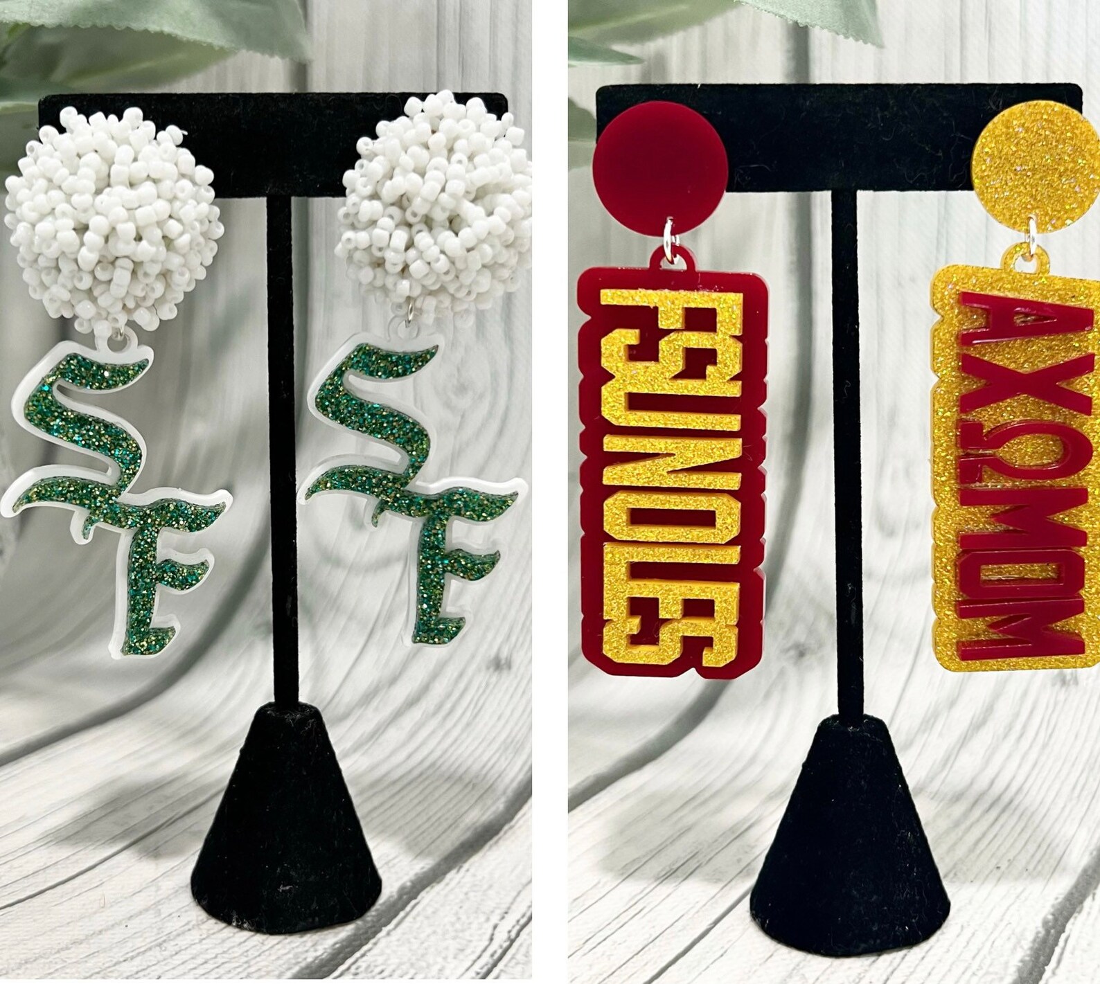 Custom Team Earrings GAME DAY EARRINGS Custom Earrings Etsy