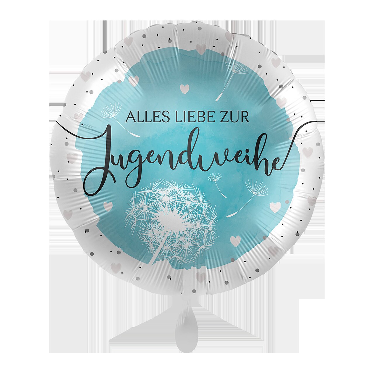 Jugendweihe Deko Ballons – 25 Stück, Mit Aufdruck, Inkl. Band, Für Party-Dekoration
