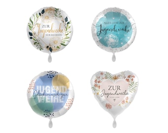 Jugendweihe Ballons versch. Modelle Ø 43cm,