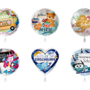 Einschulung, Endlich Schulkind, Ortsschild, Ø 43cm Folienballon Ballon, Heliumballon