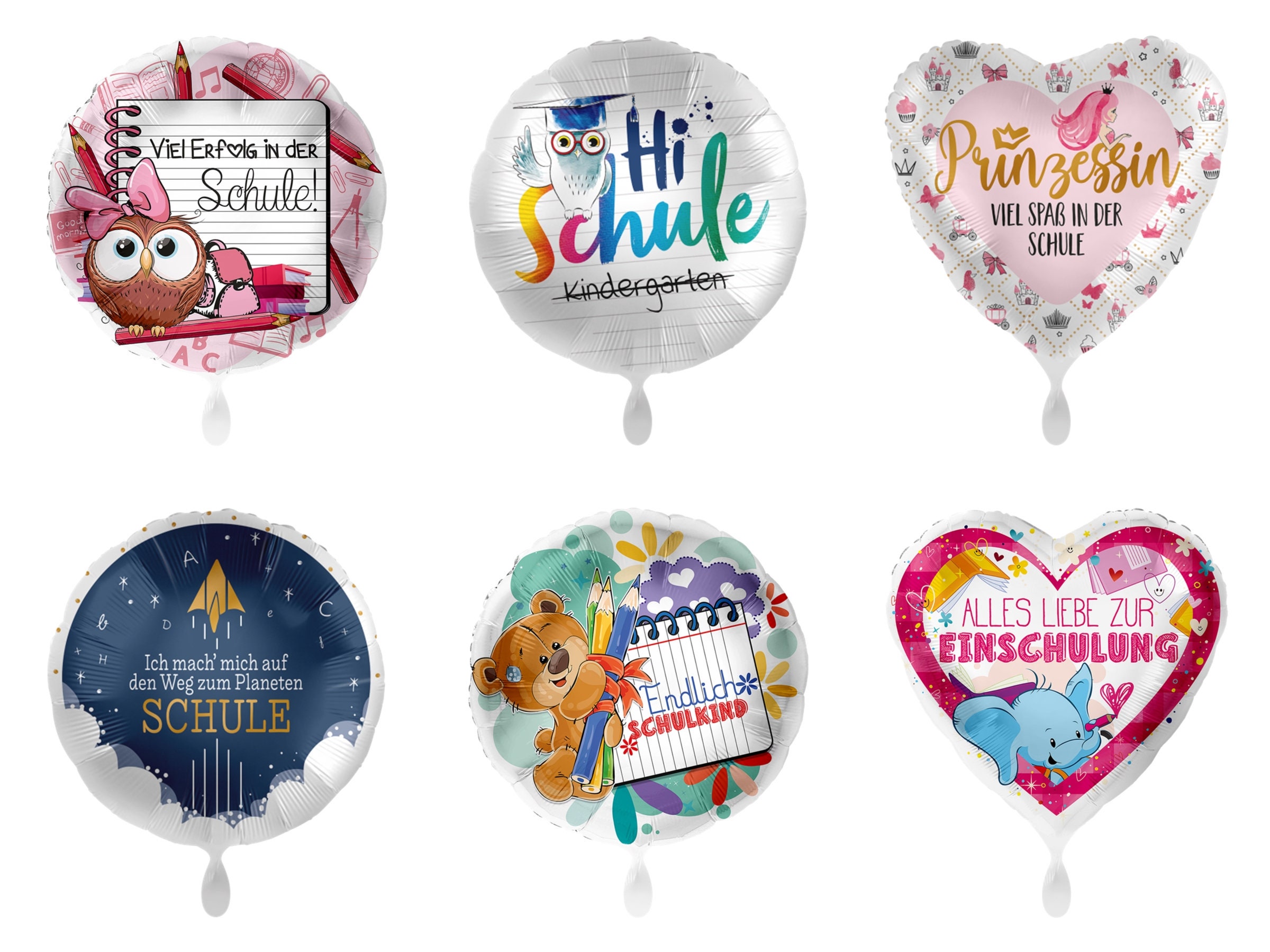 Einschulung, Endlich Schulkind, Ortsschild, Ø 43cm Folienballon Ballon, Heliumballon